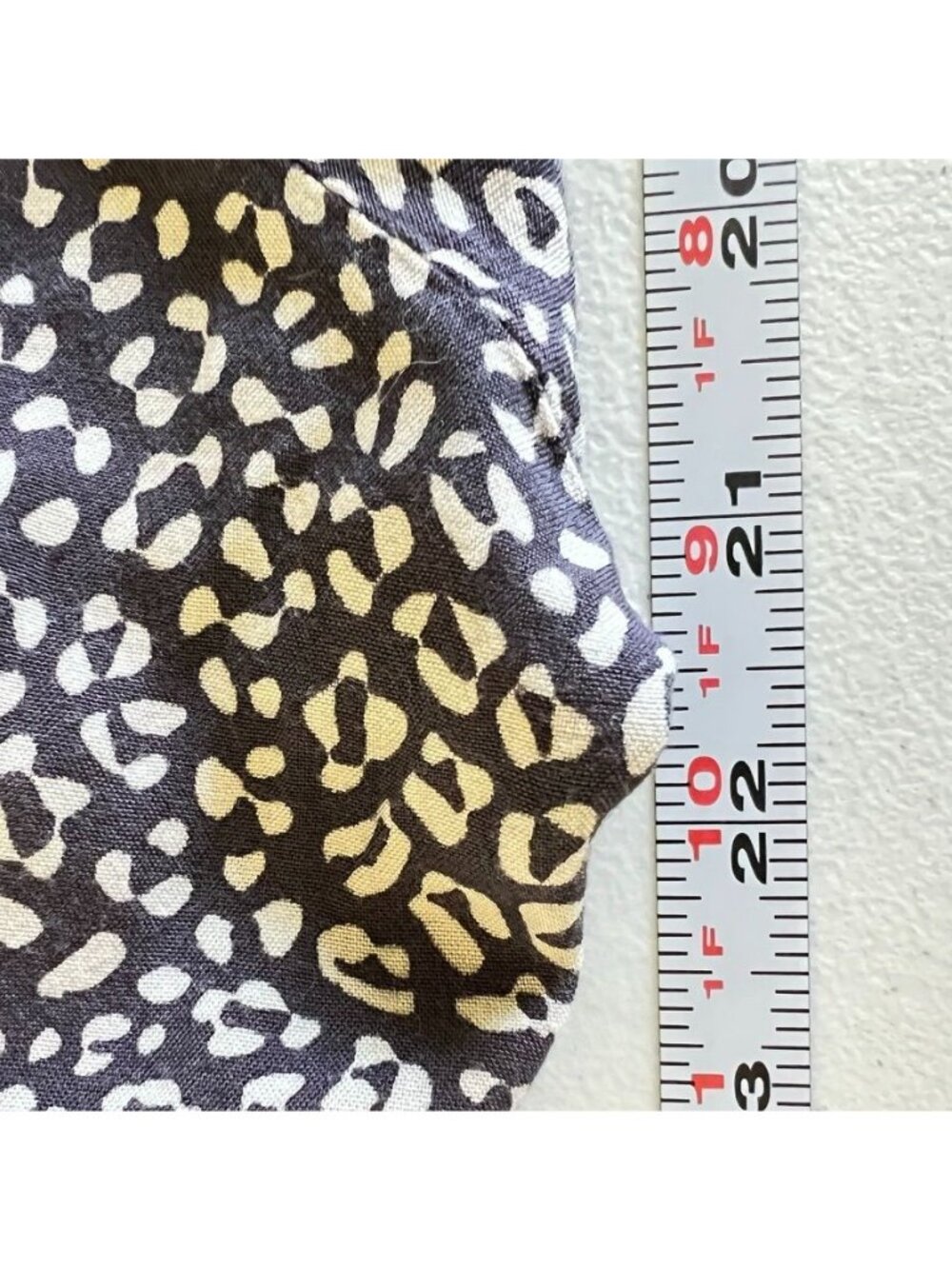 Anthropologie Beachgold Womens Sz S/M Top Rayon Leopard Print Camp Shirt - Picture 8 of 11